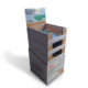 foldable cardboard case stacker display