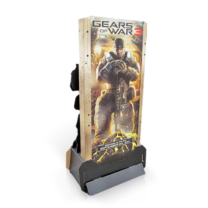 cardboard game advertising promotion display standee